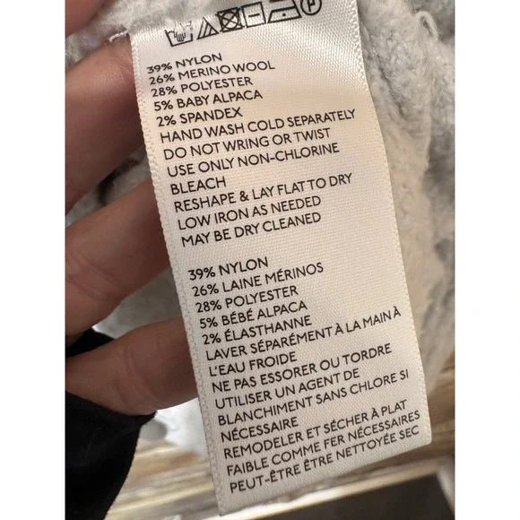 ANTHROPOLOGIE Sleeping‎ On Snow Lavinia Fuzzy Pullover Sweater XS Wool Alpaca - Picture 5 of 6